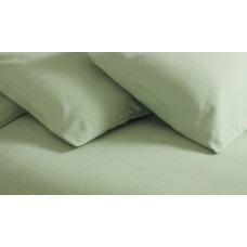 Belledorm Brushed Cotton Flat Sheets in Apple Green